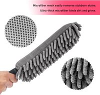 Plumeau de nettoyage en chenille, microfibre, pour l'intérieur des voitures, les sols et le nettoyage domestique