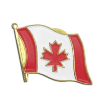 Broches drapeau patriotique du Canada à expédition rapide, mini-pins de revers en émail métallique, souvenir pour la décoration