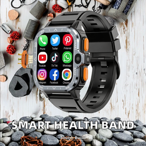 Bracelet intelligent personnalisé de haute qualité avec écran IPS, suivi de la santé et du fitness, mesure de la température corporelle, fréquence cardiaque, podomètre, navigation GPS - Product Image 2