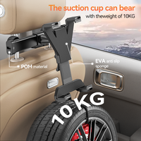 Support universel pour tablette de voiture en plastique de 7 à 10,9 pouces, support pour iPad et ordinateurs portables, montage réglable sur l'assise arrière, design moderne