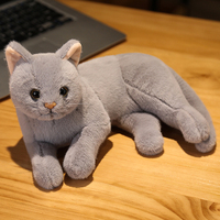 Poupée de chat simulée, jouet en peluche réaliste, mignon chaton, photographie, accessoires de pose, cadeau transfrontalière, jouet en peluche