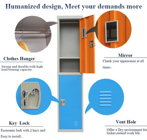 Tủ Đựng Đồ Cá Nhân Giá Rẻ Tủ Kim Loại 2 Tầng Tủ Khóa Thép Hai Cửa - Product Image 6