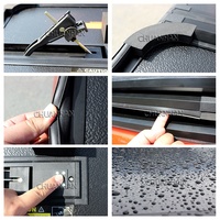 Couvercle de tonneau en aluminium à trois volets pour les micros SSangYong Jac T6/T8/BT50 Compatible avec les modèles Toyota Tacoma Isuzu GMC NP300