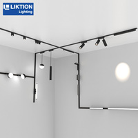 Rail lumineux LED magnétique linéaire ultra-mince de 6 mm à montage en surface, design modulaire, 48 V, système d'éclairage sur rail magnétique