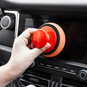 Éponge à cire pour voiture avec poignée pour le polissage et l'entretien, outil de detailing pour l'entretien automobile - Product Image 2