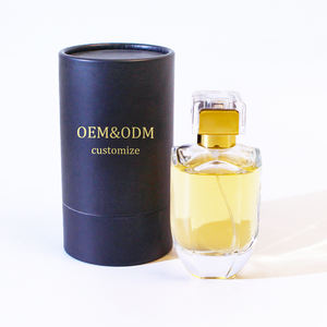 Nuevo Envase de Perfume de Vidrio Grueso Transparente de 100 ml con Tapa Cilíndrica Reutilizable y Logotipo Personalizado, Botella Redonda de Lujo con Atomizador - Product Image 1