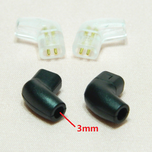 Conector de Auriculares de 2 Pines en Ángulo Recto, Chapado en Oro, de 0.75mm, para <span class=keywords><strong>KZ</strong></span>-<span class=keywords><strong>ZS6</strong></span>, ZST, ZS10, ZSR, ZSN, AS16, para QDC - Product Image 5