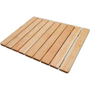 Piattaforma Doccia 55x68 cm in Legno di Larice Naturale - Product Image 1