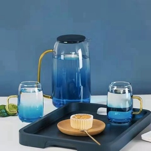 Bouilloire en verre nordique bleu dégradé, grande capacité, écologique, résistante aux hautes températures, pour usage domestique – Offre spéciale - Product Image 5