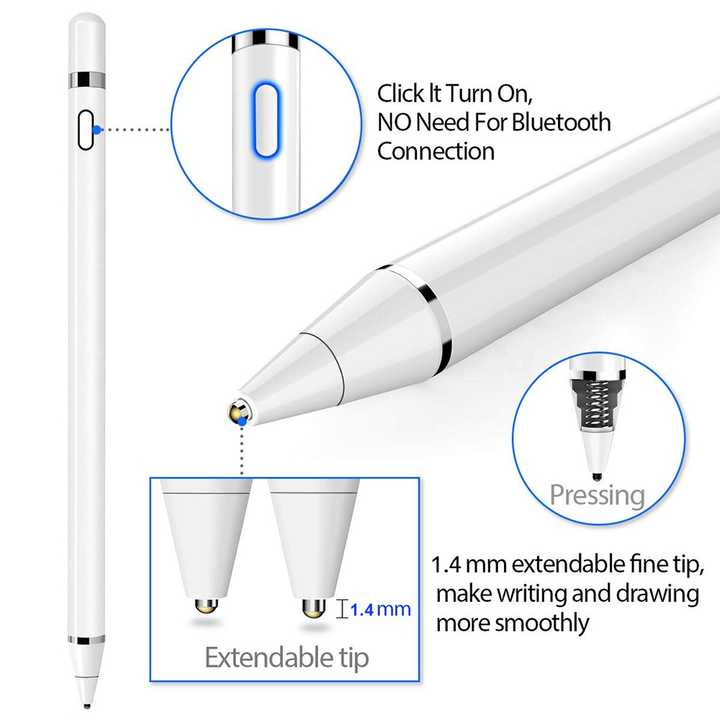 B2C Ecommerce Universal for Apple Pencil 2 iPad Pro 11 12.9 9.7 2018 Air 3 Android Phone Touch Screen Pen Tablet Stylus Pens