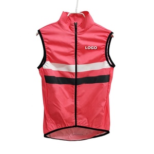 <span class=keywords><strong>Gilet</strong></span> de cyclisme rose avec bandes réfléchissantes, coupe-vent, <span class=keywords><strong>sans</strong></span> manches, veste d'extérieur avec poches arrière, nouvelle collection 2019 - Product Image 1