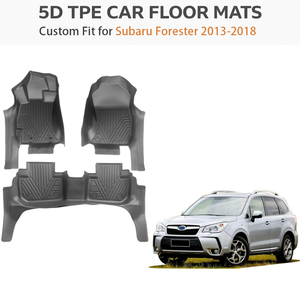 Alfombrillas de TPE para Subaru Forester LHD 2013-2018, Ajuste Personalizado, Resistentes al Agua, para Todo Clima, Alfombrillas de Alta Resistencia, OEM - Product Image 1