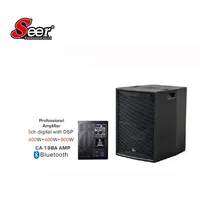 Enceintes colonne passives en aluminium Seer CA-82 2.0 canaux, 300W RMS/600W de crête, 100Hz-20kHz, montage mural, audio professionnel pour concerts