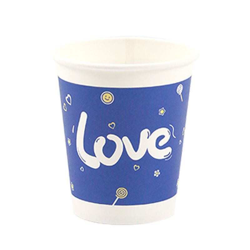 Gobelets en papier bleu Klein 230 ml (10 gobelets)
