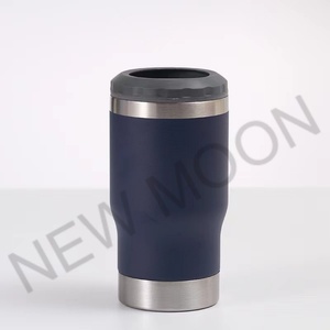 Custom 4-in-1 Thermos Double Wall 14 oz Insulated Can Cooler Holder for Cold Drinks with Bottle Opener - Product Image 4