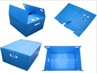 Chine Usine Directe Personnalisé Couleur Pliable PP Creux Feuille Boîtes En Plastique Ondulé Coroplast Empilable Chiffre D'affaires Boîtes