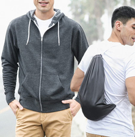 Sweat à capuche réversible 2-en-1 Quikflip (vu sur SHARK TANK) unisexe, entièrement zippé, modèle Hero Hoodie Lite