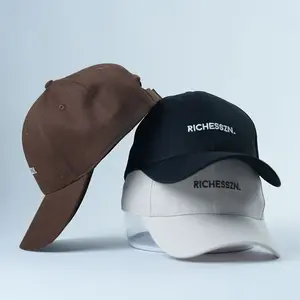 刺繍ロゴ付きフレーム構造野球帽、カスタムランニングスポーツキャップ、ハイクラウン野球帽