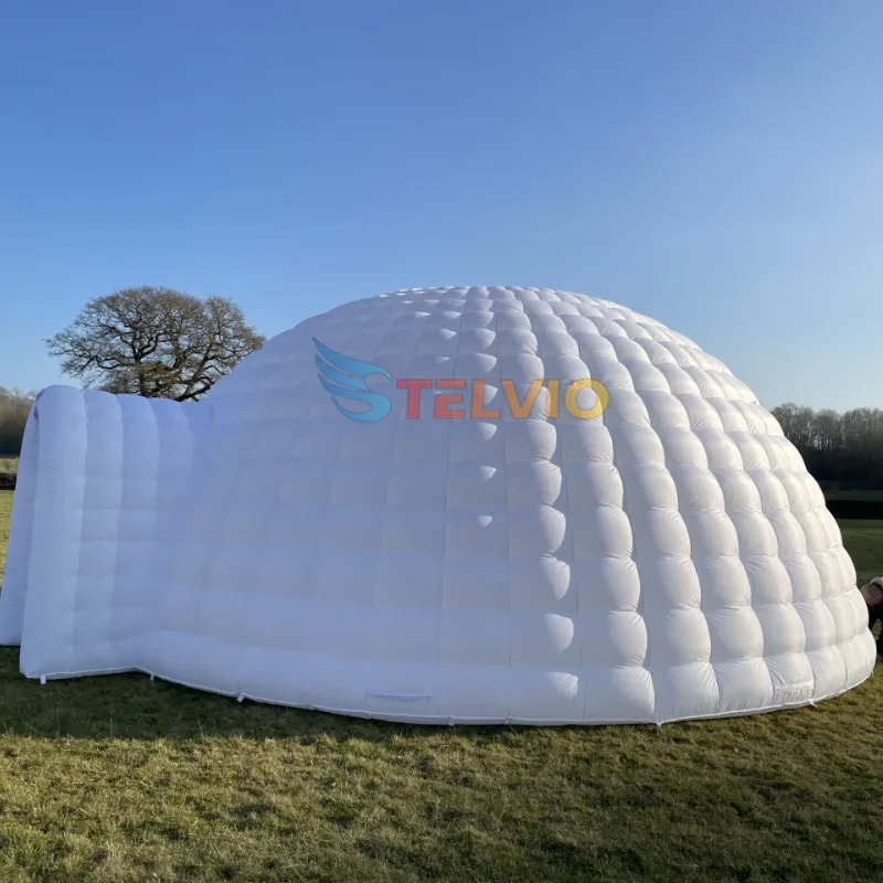 Bán buôn hộp đêm Lều Inflatable ánh sáng Đảng lều bên Dome quảng cáo tùy chỉnh Inflatable marquee Lều tuyết