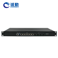 Boîtier en rack 1U pour appareil réseau Intel LGA 1151 H110 C236 6 LAN Firewall industriel Pfsense Mini PC 1U Server Rackmount Chassis