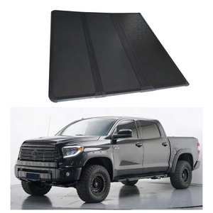 Bền Không Thấm Nước Tri Gấp Tonneau Bìa Cho Toyota Tundra 2022 2023 2025 5.7ft Của Nhãn Hiệu Có Thể Gập Lại Thiết Kế Xe Tải Giường Bìa - Product Image 1