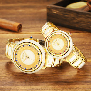 Reloj de Lujo con Esfera Zodiacal de Jade Blanco Hetian, Correa de Acero Inoxidable, Resistente al Agua, Reloj Mecánico Miyota para Hombre y Mujer - Product Image 6