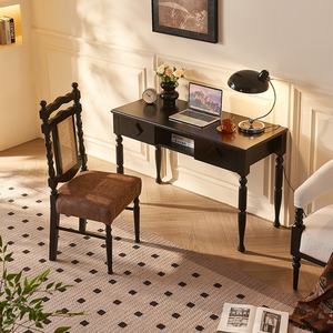 <span class=keywords><strong>Coiffeuse</strong></span> en bois massif de Design moderne nordique avec chaise de maquillage haut de gamme de luxe léger combinaison simple de chambre à coucher à la maison - Product Image 2