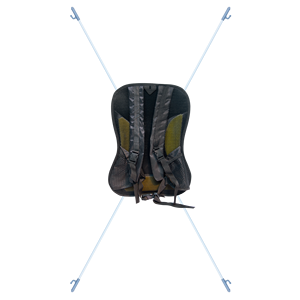 Mochila de Tela Negra Personalizada para Transporte de Equipos de Señalización Digital - Product Image 3