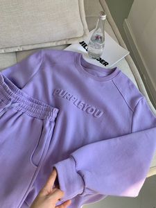 Ensemble Sportif <span class=keywords><strong>Femme</strong></span> Doublé Polaire Automne Hiver 2022 : <span class=keywords><strong>Pull</strong></span> à Imprimé 3D et Pantalon à Cordon - Product Image 6