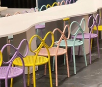 Chaises à nœuds en ruban métallique rose pour fête d'anniversaire, baby shower, fête de ballerine pour enfants