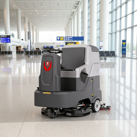 Nettoyeur de sol électrique autoporté CleanHorse X6 pour centre de conférence 4800m²/h 24V100Ah 1000mm Lame de lavage 600W Aspiration 2200W 70dB