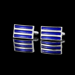 <span class=keywords><strong>Gemelos</strong></span> de <span class=keywords><strong>camisa</strong></span> francesa clásica, botón de puño de esmalte dorado plateado Azul Rojo Negro, venta al por mayor de accesorios de joyería para regalo de hombres - Product Image 5