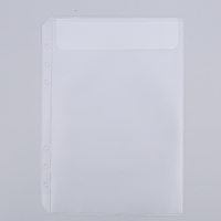 A5 A6 pochettes en plastique Pvc planificateur de Budget imperméable à l'eau sac de dossier à fermeture éclair transparente 6 anneaux porte-feuille lâche poche de reliure