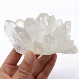 <span class=keywords><strong>Géode</strong></span> en <span class=keywords><strong>cristal</strong></span> <span class=keywords><strong>de</strong></span> guérison naturelle-<span class=keywords><strong>Grande</strong></span> pierre précieuse brute en grappe <span class=keywords><strong>de</strong></span> quartz clair pour la décoration intérieure, la méditation et l'équilibrage des chakras - Product Image 2