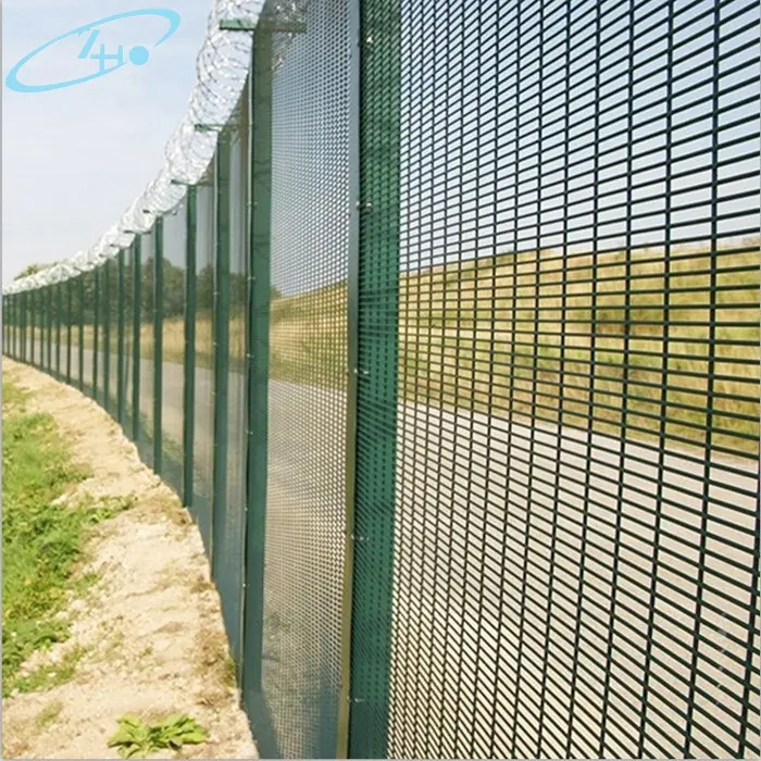 Military security anti-climb anti-cut clear view wire fence