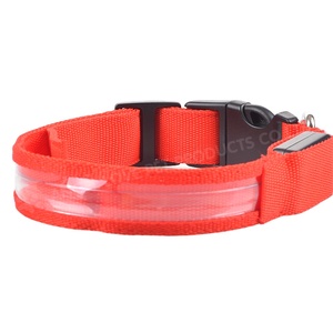 Collier LED lumineux en Nylon pour chien, ajustable, lumineux, clignotant, brille dans la nuit, pour la sécurité de votre animal de compagnie, adapté au chiot, laisse également disponible en plusieurs couleurs - Product Image 2
