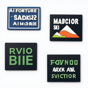 Bán buôn PVC vá DIY tùy chỉnh 2D 3D <span class=keywords><strong>Logo</strong></span> may trên cao su mềm Silicone với móc và vòng lặp vá cho quần áo nhãn - Product Image 5