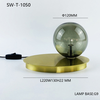 Lámparas de Noche Decorativas Chinas G9, Lámpara de Mesa Moderna de Lujo Dorada con LED para Dormitorio, Hotel y Hogar