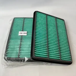 Wholesale Automotive Accessories Engine Green Air Intake Filter 17801-30040 OEM Customized Car Replace Air Filter