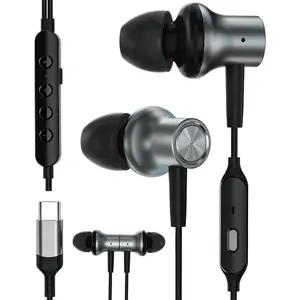 2024new Microphone Earphone Live Broadcast Nationwide K-song Wired Headphones In-ear Singing Recording Game Earphone