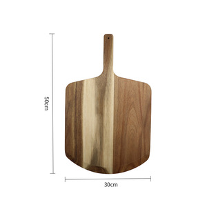 Tabla para Pizza de Madera de Acacia con Asa 50x30x1.5cm para Uso Doméstico - Product Image 5