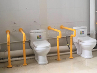 Barra de Apoyo Plegable Antideslizante de ABS para Montar en la Pared, para Uso en Hoteles y Spas, Diseño Moderno, Duradera, Ecológica, Seguridad para Baños y Aseos