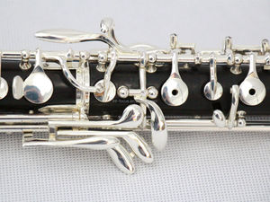 Oboe professionnel en Do, clés argentées, corps en ébène, <span class=keywords><strong>instrument</strong></span> à vent, étui rigide OEM pour joueur d'oboé - Product Image 3