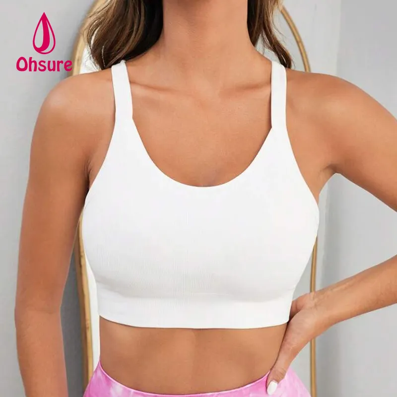 Soutien-gorge de sport dos nu croisé Push Up Sport Bra Top Yoga Gym Crop Top Brassiere Fitness Top Sport Bras