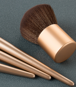 Juego de brochas de maquillaje baratas en color champán, juego de brochas de maquillaje personalizadas - Product Image 6