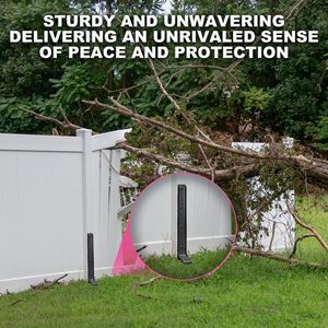 <span class=keywords><strong>Kit</strong></span> de réparation de poteaux de clôture épaissis ZLPJ01 – Clous d'ancrage métalliques pour poteaux de clôture en <span class=keywords><strong>bois</strong></span>, <span class=keywords><strong>fixation</strong></span> par épissure - Product Image 5