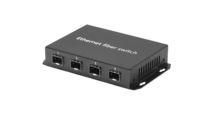 Convertisseur de média haute Performance Gigabit 4 ports SFP 2 RJ45 Commutateur à fibre optique 1000mbps pour caméra IP CCTV réseau