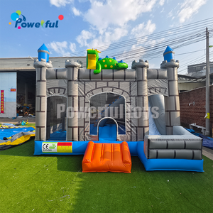 Fête tropicale commerciale location dinosaure jurassique château sautant prix combinaison sèche gonflable livraison dans les 7 jours - Product Image 1