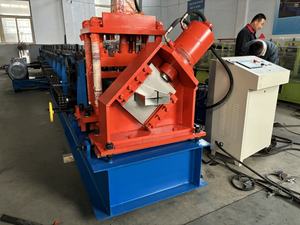 <span class=keywords><strong>Machine</strong></span> de fabrication de profilés en acier structurel CZ entièrement automatique contrôlée par PLC avec moteur haute puissance et roulement pour les poutres de toit - Product Image 6