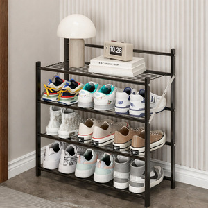 Multi Layer Iron <b>Shoe</b> <b>Rack</b> <b>Foldable</b> Metal Floor Stand For Bedroom Sneakers And High Heels Storage Organizer - Product Image 1
